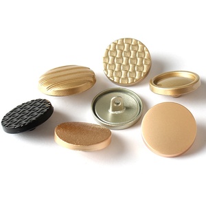 Custom Factory Price Metal Alloy Button With Back Side Hook for Coat - Product Image 1