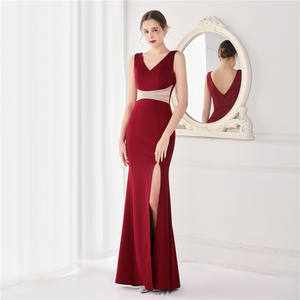 19131 # artisanat repassage perceuse queue de poisson Banquet élégant tempérament réunion annuelle présidé fête longue robe - Product Image 1