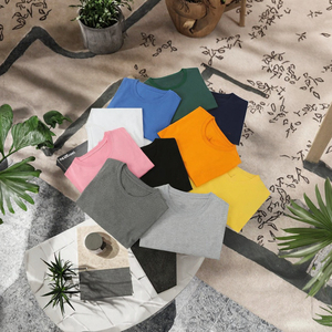 T-shirt en coton à manches courtes de haute qualité pour hommes et femmes, design brodé décontracté, poids du tissu 180 grammes, modèle # RL-001 - Product Image 2