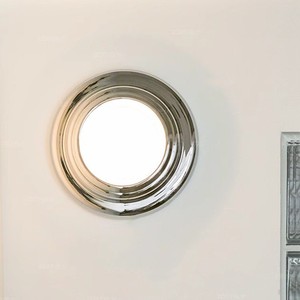 Lámpara de pared color cromo D23cm LED E27 con interruptor para dormitorio, sala de estar, escalera, pasillo, entrada - Product Image 3