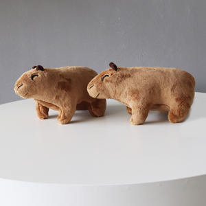 ตุ๊กตาคาปิบาร่านุ่มนิ่มขายส่ง ของเล่นจำลองสัตว์ฟันแทะน่ารักสำหรับสุนัขและแมว อุปกรณ์เพื่อความบันเทิงสำหรับสัตว์เลี้ยง - Product Image 3