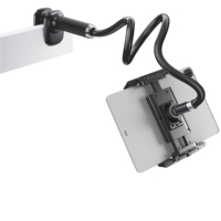 Adaptateur de montage pour trépied de smartphone et tablette, vis 1/4 pouce, clip pour griffe porte-accessoire, support flexible et réglable