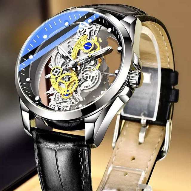 Luxury Men's Watch Brand Analog Quartz Wristwatch with Waterproof Feature Watch Band