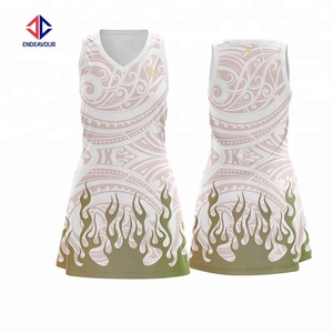 Grosir Seragam Netball Wanita Garis A Kustom Garde Top - Product Image 6