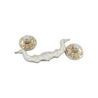 Poignée De Meubles pas cher Décoratif Antique Poignée de Porte Poignée En Argent Brosse Bronze Tire