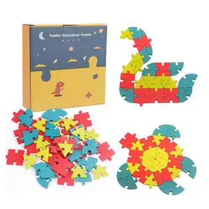 40Pcs Shape Puzzle Occupational Therapy Toys Animal Puzzles Wooden Puzzle Brain Teasers Game And Intelligence Toy