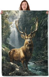 Phim Hoạt Hình Con Voi Con Hổ Chăn Mềm Mại Ấm Áp Ném Quà Tặng Cho Người Lớn Trẻ Em Phụ Nữ Trọng Lượng Nhẹ Thoải Mái Mờ Flannel Chăn - Product Image 4