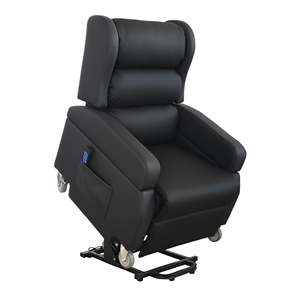Fauteuil élévateur électrique avec poignée, fauteuil inclinable et releveur orthopédique, noir KMINA - Product Image 1