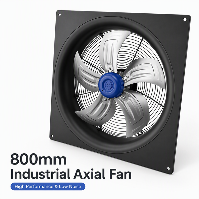 Industrial 800mm Axial Fan 3100W 380V/480V High Performance External Rotor Motor Cooling Fan IP55 Waterproof for Condenser