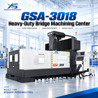 Centre d'usinage CNC à portique 3 axes XINSHUO GSA3018, commande CNC BT50 18,5 kW, 24 outils ATC, fraiseuse à portique robuste
