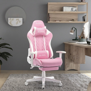 Silla Gamer de Diseño Más Reciente 2025, Silla de Juego Ajustable en Altura, Modelo 5934 Rosa, Silla Gamer para Computadora 5934 5934 Rosa - Product Image 1