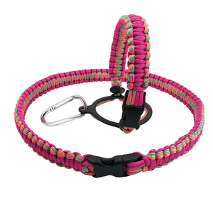 Produsen buatan tangan bertahan hidup untuk Paracord menangani botol air <span class=keywords><strong>Tumbler</strong></span> untuk mendaki mudah dibawa tali bahu - Product Image 5