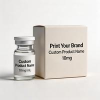 Étiquettes holographiques personnalisées pour flacons de 3 ml, 10 ml, 30 ml et emballages personnalisés en boîte de papier pour produits peptidiques