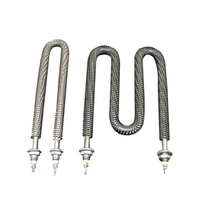 Élément chauffant électrique en acier inoxydable industriel en forme de U de 220 V 1500 W avec tubes à ailettes pour four