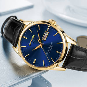 Montre mécanique de luxe pour hommes entièrement automatique étanche bracelet en cuir d'affaires 20mm largeur de bande 11mm épaisseur de boîtier mode - Product Image 5