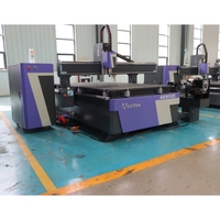 Machine à graver CNC pour portes en bois 4*8 pieds 5*10 pieds Panneaux à base de bois personnalisés Machines pour aluminium MDF acrylique avec axe rotatif