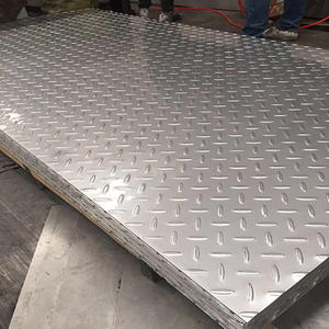 Tôle d'acier inoxydable AISI 201 à surface piquetée, motif diamant, laminée à chaud 316, 304, 321, épaisseur 3 mm, pour applications architecturales - Product Image 5