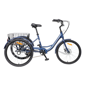 J <span class=keywords><strong>a</strong></span> bicicletta <span class=keywords><strong>a</strong></span> <span class=keywords><strong>tre</strong></span> <span class=keywords><strong>ruote</strong></span> 3 <span class=keywords><strong>ruote</strong></span> pneumatico grasso 3 <span class=keywords><strong>ruote</strong></span> 7 velocità <span class=keywords><strong>bici</strong></span> 26 pollici triciclo trike recumfolding in lega per adulti - Product Image 5