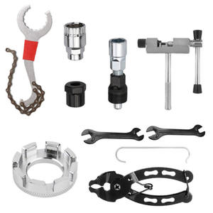 Kit d'outils de réparation de vélo Cassette Remover Wrench Chain Breaker Crank Puller Extractor Spoke Bottom Bracket Freewheel Tool - Product Image 5