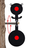 Plaque cible métallique rotative à 360 degrés. Cible de tir en acier, adaptée à l'équipement d'entraînement de chasse en plein air