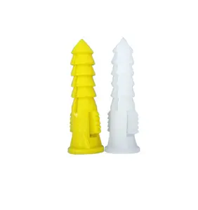 Pagoda jenis sekrup ekspansi jangkar tabung ekspansi plastik paku Plug pengencang sekrup