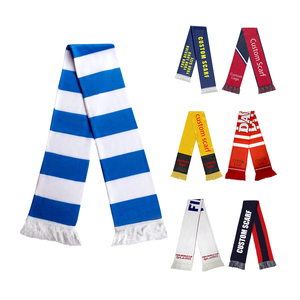 Gahumi Écharpe de football de haute qualité bon marché Logo personnalisé Fournisseur du fabricant Écharpes de football tricotées en jacquard - Product Image 6