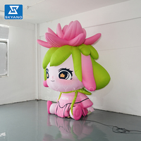Fille gonflable personnalisée, poupée gonflable, mascotte de dessin animé, personnage féminin gonflable, décoration publicitaire gonflable
