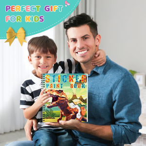 Wholesale 3PCS <b>Cartoon</b> UV Printing <b>Sticker</b> Paint Books for Kids Ages 4-10 with Dinosaur Astronaut & Ocean Animal Designs - Product Image 2