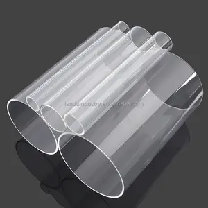 Landu Grote Diameter Transparant Plastic Pmma Pijpen Doorzichtige Ronde Acryl Buis Voor Fabriek Groothandel
