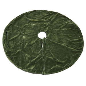 Falda de Árbol de Navidad Redonda de Terciopelo Minimalista de 48 Pulgadas, Color Rojo, Blanco, Verde y Gris, Personalizada de Fábrica - Product Image 3