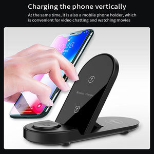 15W <b>Fast</b> Wireless <b>Charger</b> Stand 3-in-1 High Speed 15 Watt Electric <b>Charger</b> 10W Output Power WC010 Wireless <b>Charger</b> - Product Image 3
