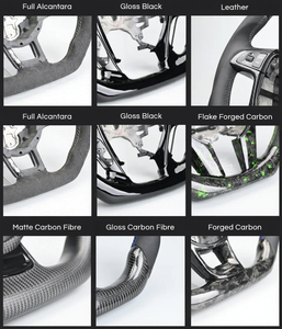 Volant sport en cuir et fibre de carbone sur mesure pour E90 E92 E93 E82 E87 Série 3 320 <span class=keywords><strong>325</strong></span> 330 M3 M2 X1 - Product Image 5