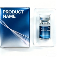 Kit de flacons de peptides personnalisés, 5 flacons de 2 ml/3 ml/5 ml/10 ml avec boîte imprimée personnalisée