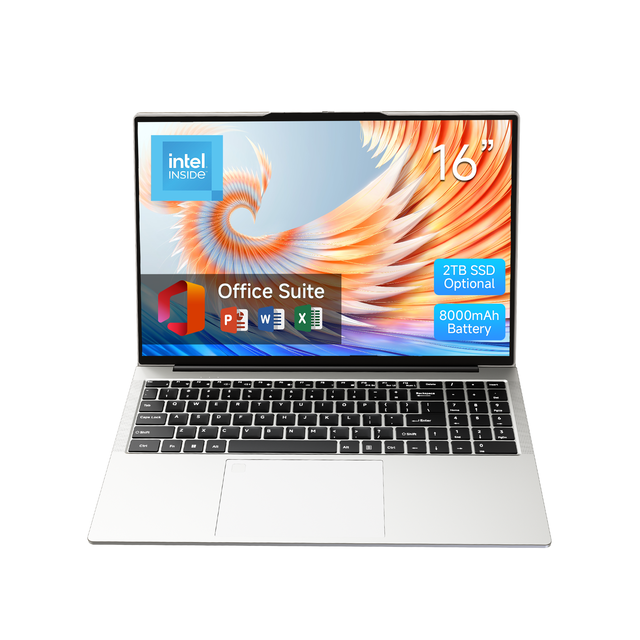 Yifang Factory Offers Wholesale 16.1" Metal-bodied Intel N95 IPS Display Suitable for OEM/ODM Customization for Business Laptops