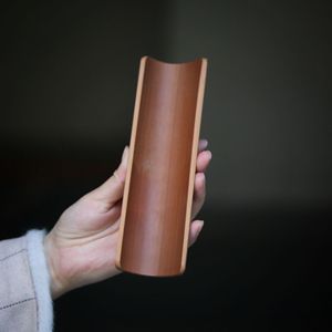 Bamboo Tea Caddy Cylinder 5x18 Traditional Chinese Eco Friendly Tea Ceremony Accessory - Product Image 2