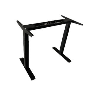 Bureau de travail moderne extensible à vente <span class=keywords><strong>chaude</strong></span>, noir, ergonomique, réglable en hauteur, un moteur, 2 étages, meubles de salon - Product Image 2