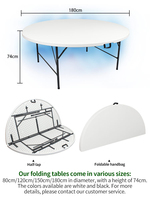 Table de salle à manger moderne de style ferme, pliable, 4 pieds, pour extérieur, banquets, mariages, en fer, durable et facile à nettoyer, vente en gros usine