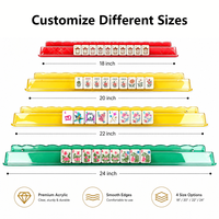 Poussoir de Mahjong en Acrylique Couleur Personnalisée avec Poussoir Magnétique Festonné, Durable, Non Toxique, Recyclable pour le Jeu de Casino