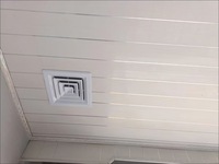 Diffuseur de plafond en ABS épaissi 400x400mm, grille d'aération carrée 4 voies anti-condensation pour bureau et maison