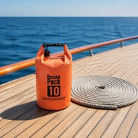 Sac à dos étanche en PVC robuste JADE, réglable et portable, avec fermeture à enroulement, sac de surf, sac étanche flottant, rangement pour combinaison de plongée, personnalisable