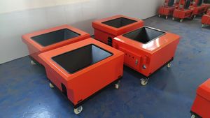 Pompe à béton électrique sur remorque 220 ou 380 Volts pour structures secondaires, légère, pour mortier - Product Image 4