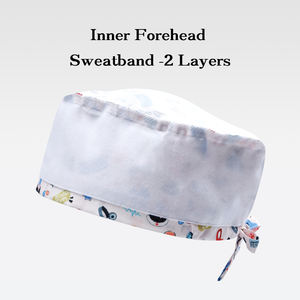 Gorro médico para hombre, gorros de enfermería para mujer, gorro de médico de pelo corto, gorros de trabajo transpirables para enfermeras de <span class=keywords><strong>farmacia</strong></span> - Product Image 3