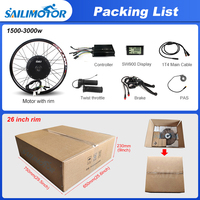 Nouveau Kit Moteur Central Sailimotor Amélioré 48V 52V 72V 2000W 3000W pour Conversion Vélo Électrique avec Batterie Triangulaire Optionnelle