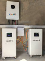 Système solaire 5kW 10kW 20kW 10000 Watts 10kva Système d'alimentation hybride pour la maison Onduleur solaire monophasé avec moniteur Wi-Fi