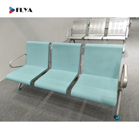 FLYA Hôpital Aéroport Gare Bureau Réception 3 Places Pu Mousse Chaise D'attente Chaise D'aéroport