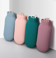 Couverture de bouteille d'eau chaude portable en velours côtelé personnalisée HYX Z-097, mignonne, pour l'hiver, avec taille personnalisée