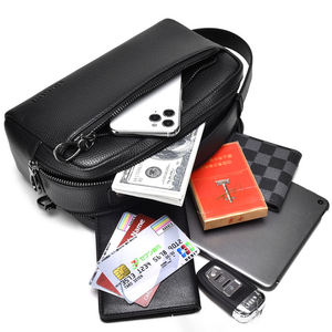 Borsa da <span class=keywords><strong>uomo</strong></span> retrò per telefono cellulare <span class=keywords><strong>a</strong></span> <span class=keywords><strong>mano</strong></span> borsa pochette di grande capacità in morbida pelle per il tempo libero da lavoro pochette - Product Image 3