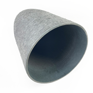 Vertak grande décoration grise pots <span class=keywords><strong>de</strong></span> fleurs en plastique extérieur <span class=keywords><strong>colonne</strong></span> 52cm hauteur long <span class=keywords><strong>pot</strong></span> <span class=keywords><strong>de</strong></span> <span class=keywords><strong>fleur</strong></span> - Product Image 2