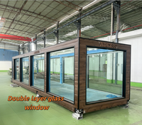 Piscine de plongée sur mesure en conteneur maritime préfabriqué de 40 pieds avec structure en acier industrielle et couverture