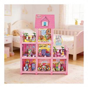 Modelo de casa en miniatura con luces, muebles, ventanas, puertas, regalo creativo para niños, adolescentes y adultos - Product Image 1